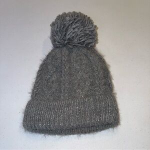 Children’s Place Winter Hat NWT Gray Pom On Top Lg/xl